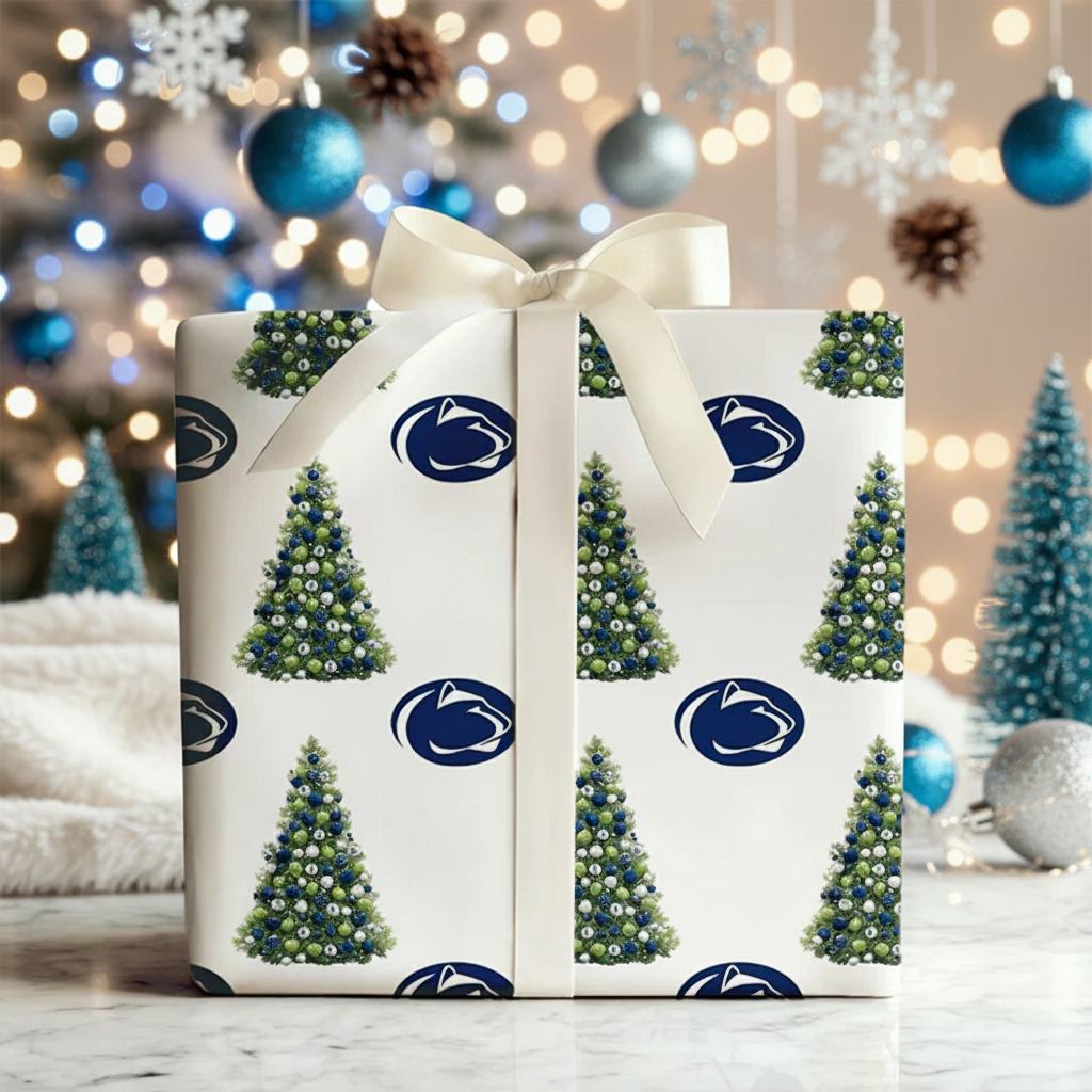 Penn State Deck The Den Wrap Paper