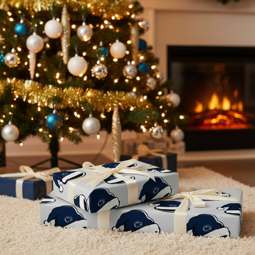 Penn State Ho Ho Lions Wrap Paper