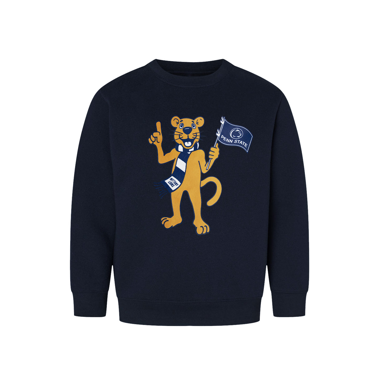 Penn State Youth Mascot Flag Crew Sweatshirt