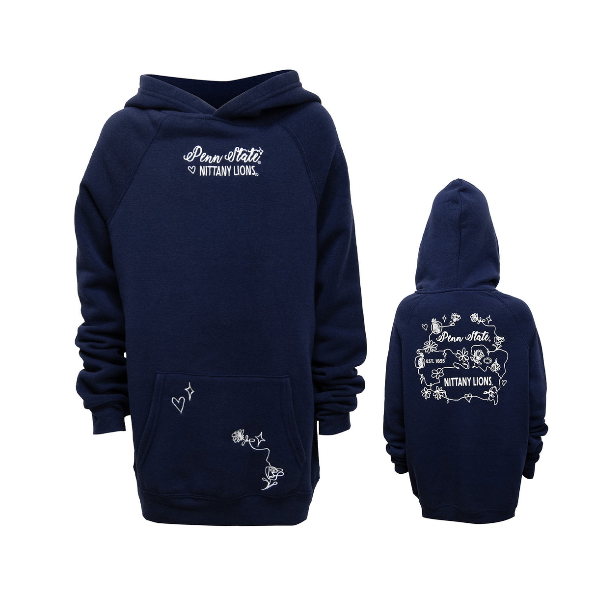 Penn State Youth Flower Hooded Sweatshirt
