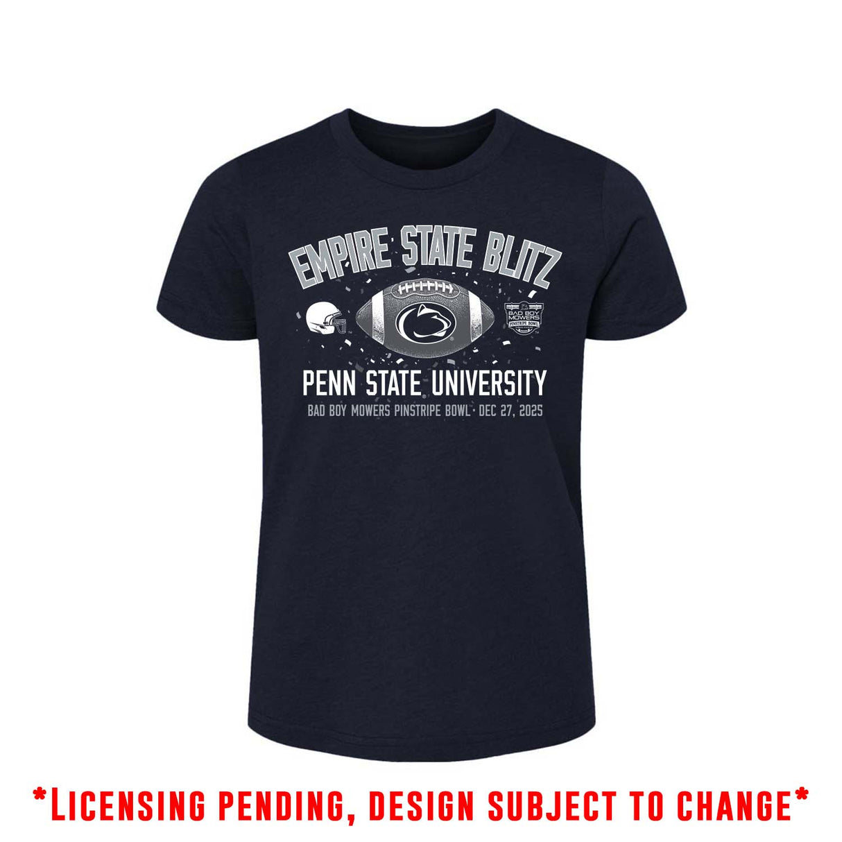 Penn State Youth 2025 Pinstripe Bowl T-Shirt