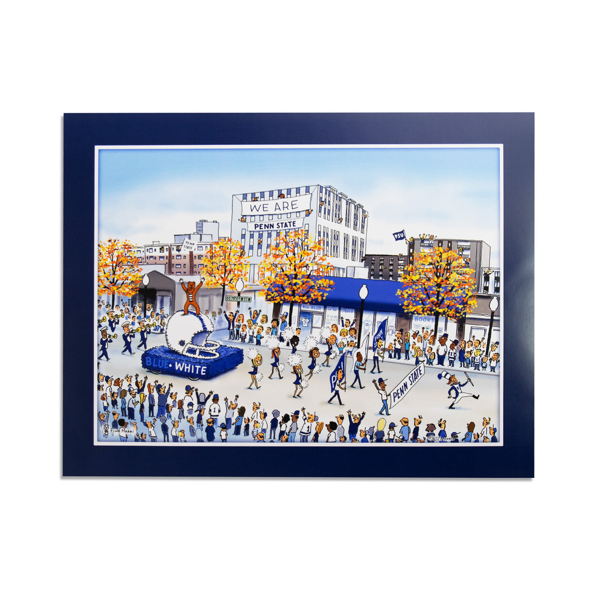 Penn State 11X14 JM College Ave Parade Print