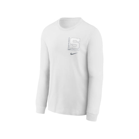 Penn State Nike Youth 2025 White Out Long Sleeve T-Shirt