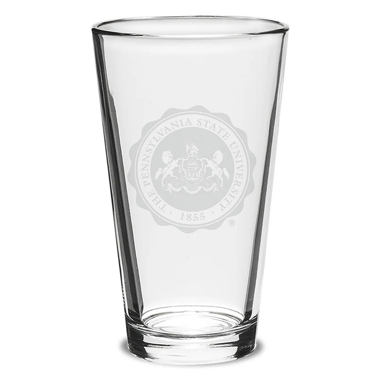 Penn State Seal Campus Crystal 16OZ Glass