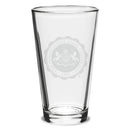 Penn State Seal Campus Crystal 16OZ Glass