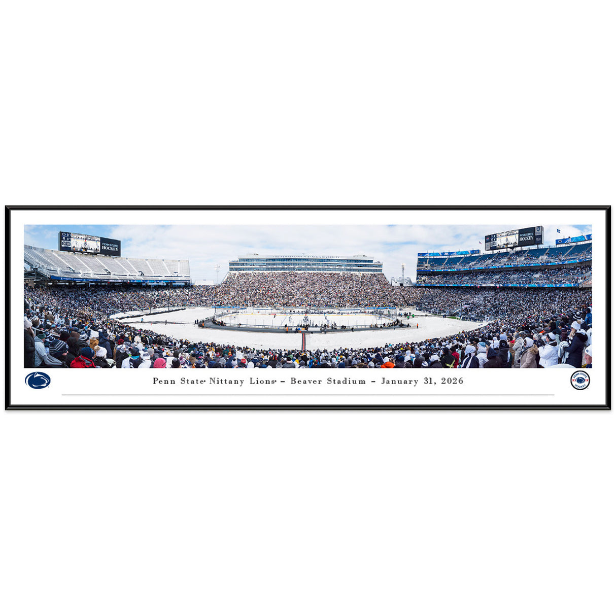 Penn State 2026 Hockey Valley At Beaver Stadium Standard Frame Panorama Print
