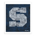 Penn State 20X24 Tom Mosser Varsity "S" Print
