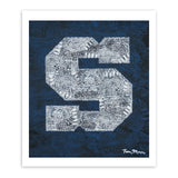 Penn State 20X24 Tom Mosser Varsity "S" Print