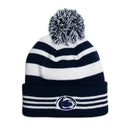 Penn State Logo Striped Knit Hat
