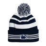 Penn State Logo Striped Knit Hat
