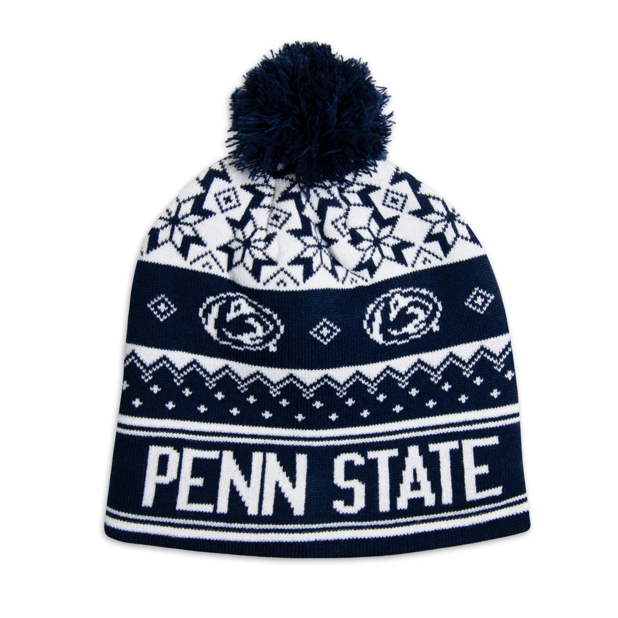 Penn State Nordic Pom Knit Hat