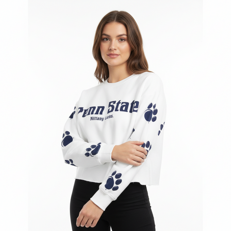 Penn State Women's Midi Paws Crew Sweatshirt