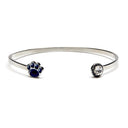 Penn State Crystal Paw Bangle Bracelet