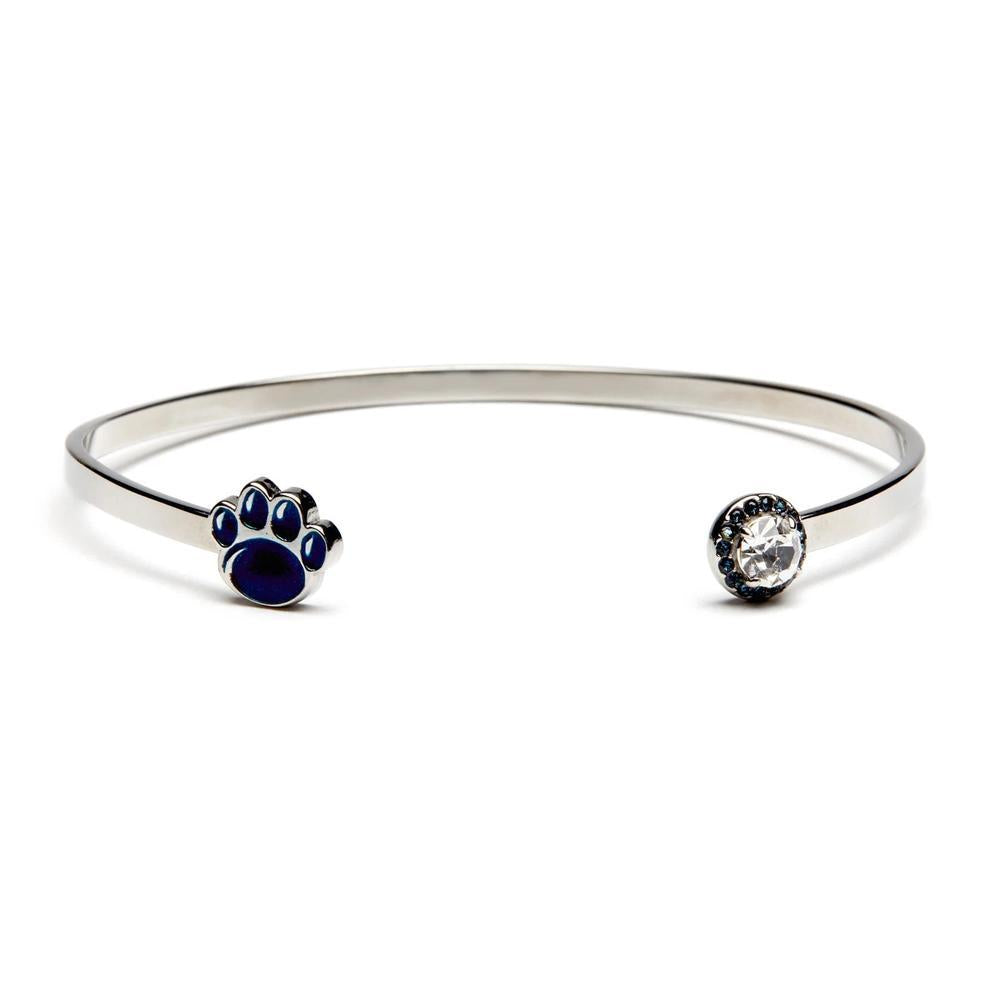 Penn State Crystal Paw Bangle Bracelet