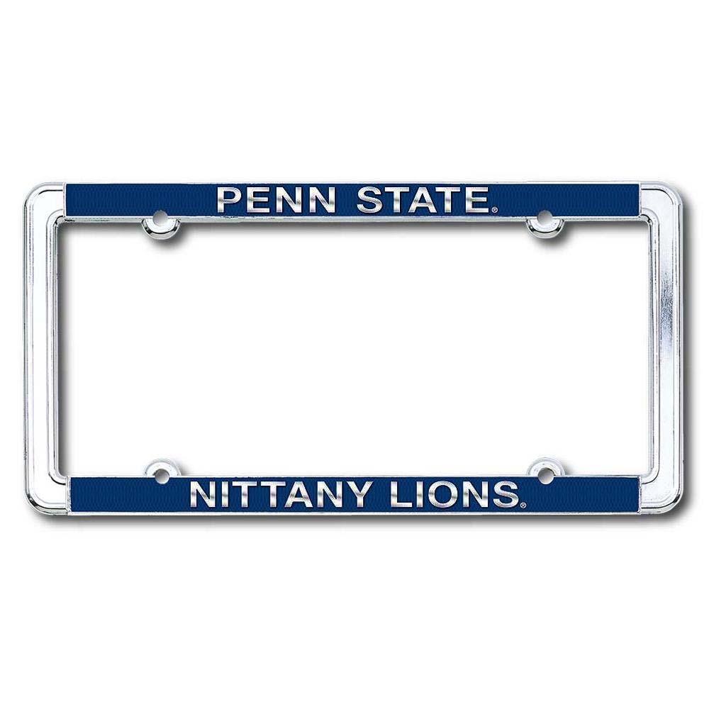 Penn State Polished Aluminum Nittany Lion License Plate