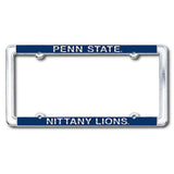 Penn State Polished Aluminum Nittany Lion License Plate
