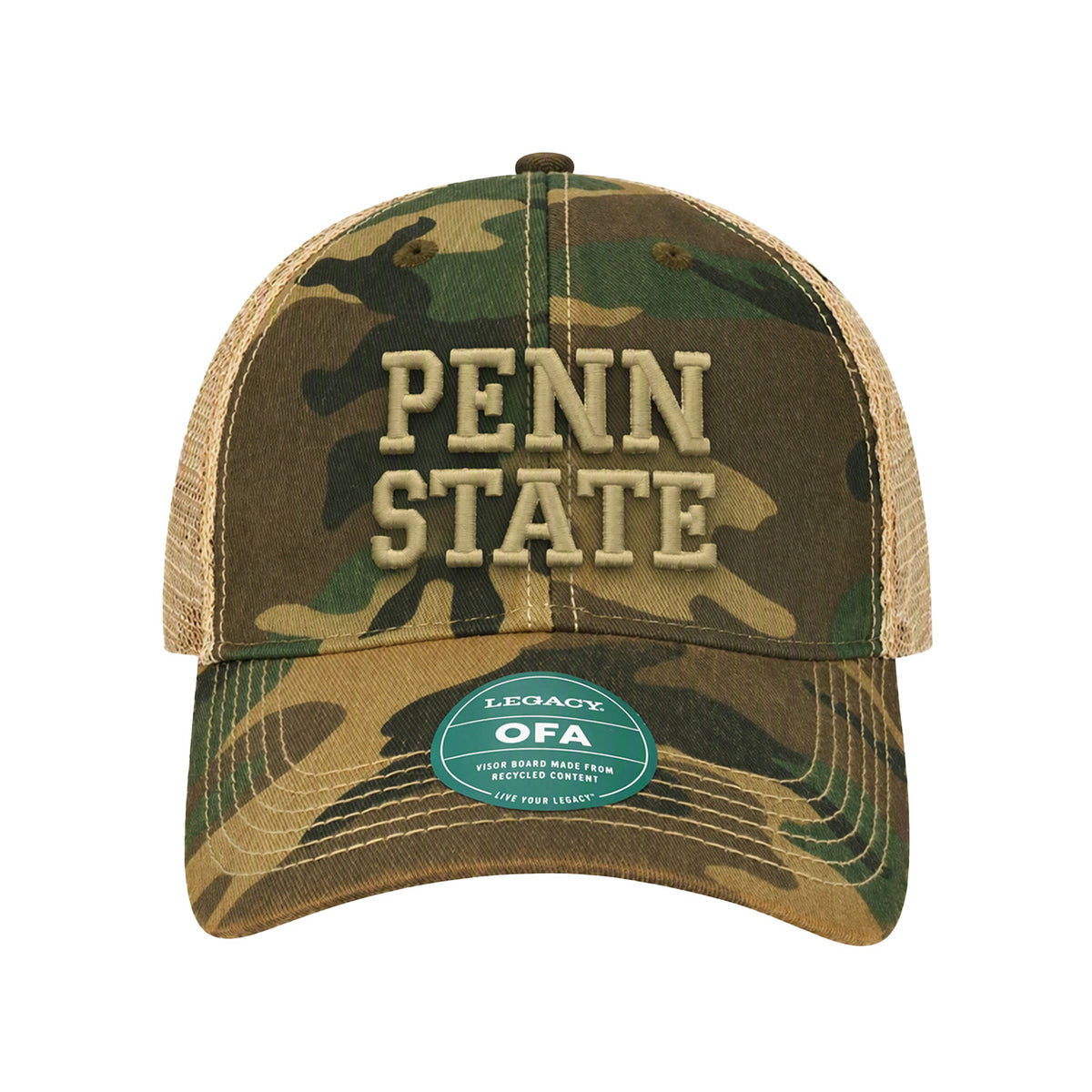 Penn State Army Camo Snapback Trucker Hat