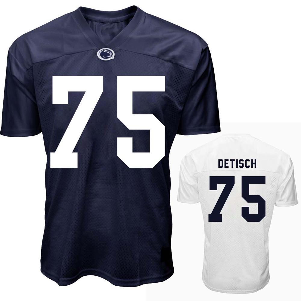 Penn State Youth NIL Matthew Detisch #75 Football Jersey