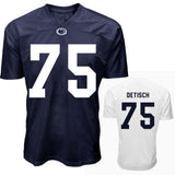 Penn State Youth NIL Matthew Detisch #75 Football Jersey