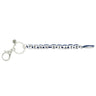 Penn State Box Braid Bead Keychain