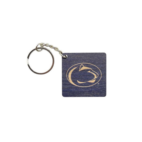 Penn State Wood Keychain Logo