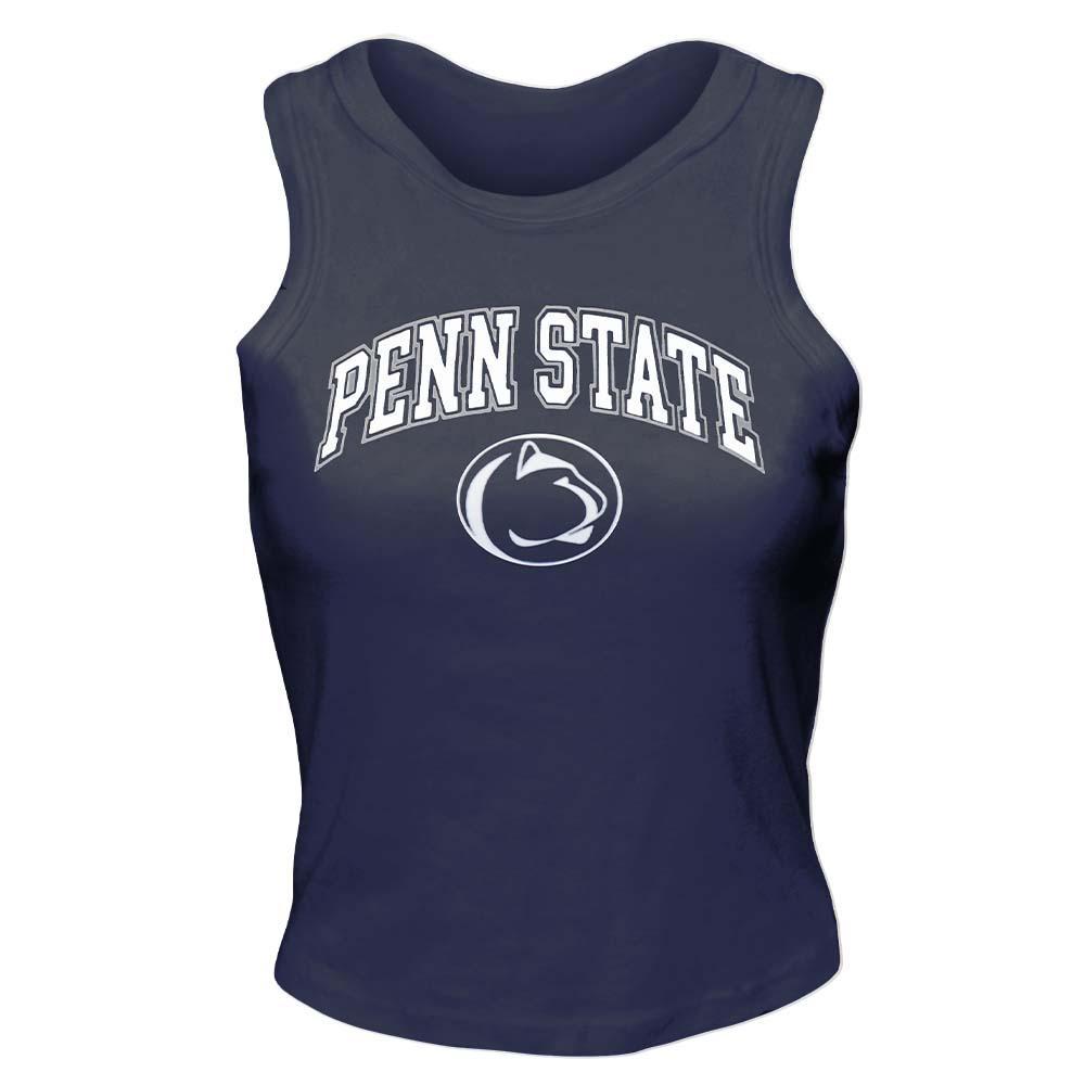 Penn State Woman's Micro Ribbed Arch Logo Tank