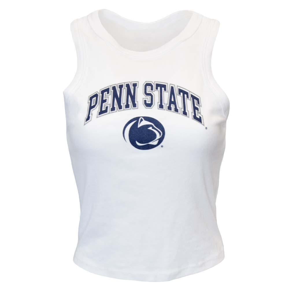 Penn State Woman's Micro Ribbed Arch Logo Tank