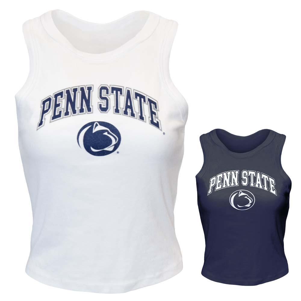 Penn State Woman's Micro Ribbed Arch Logo Tank