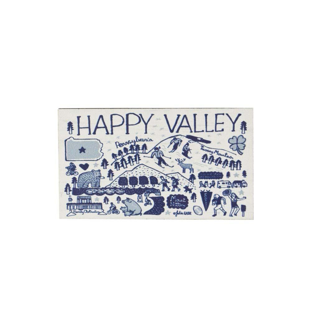 Penn State Julia Gash Wood Magnet