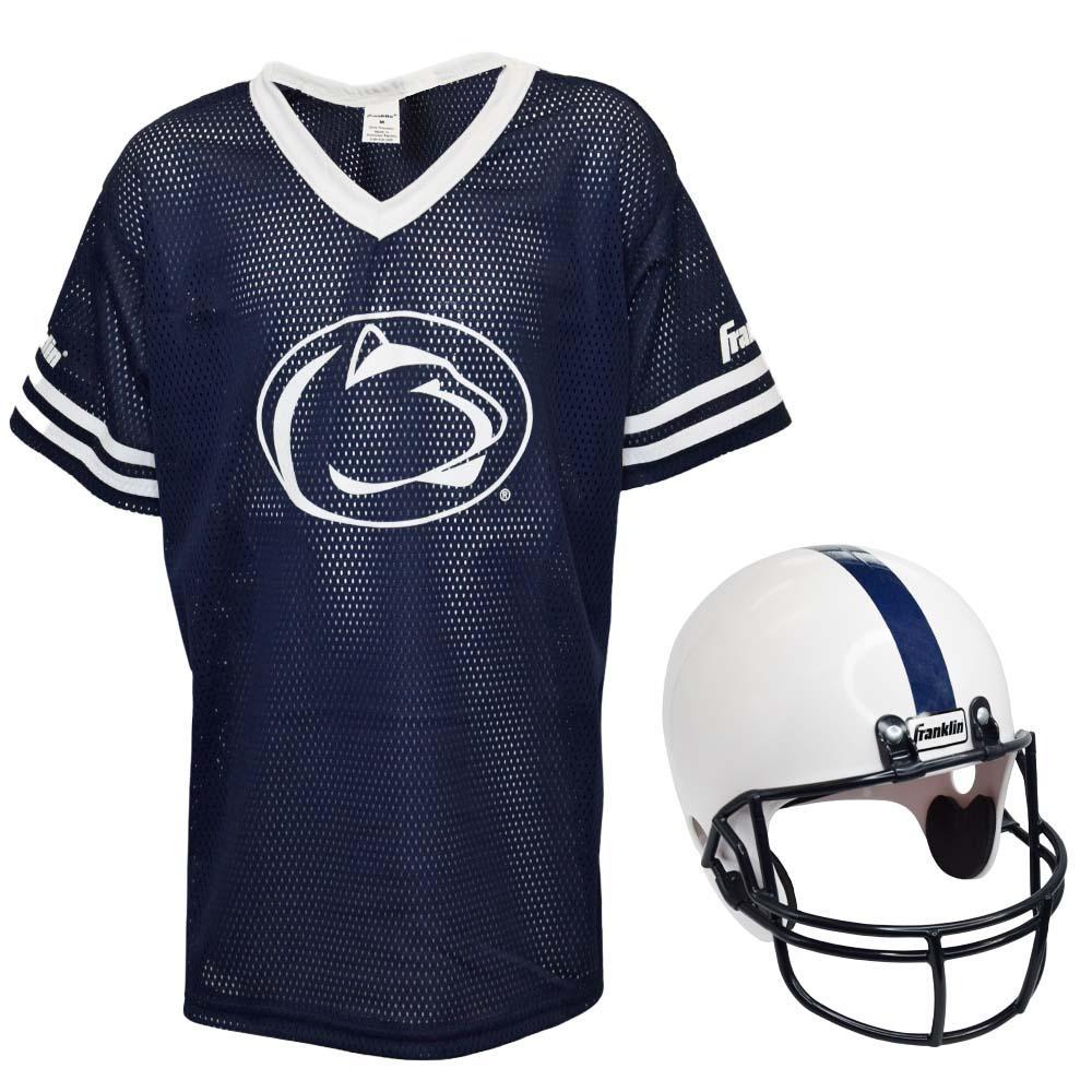 dark blue youth football helmet Penn State Youth Helmet And Jersey Set – PennStateClothes.com