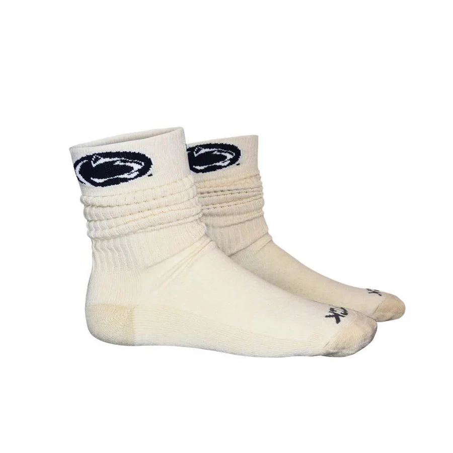Penn State Slouch Logo Crew Sock