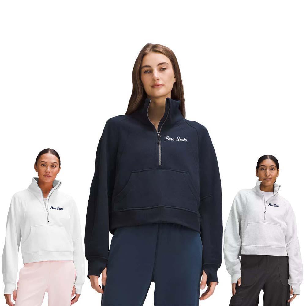 Penn State lululemon Women's Script Scuba Funnel Neck Half-Zip