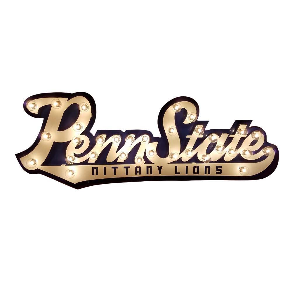 Penn Script Logo Penn State 3D Lit Script Sign – PennStateClothes.com