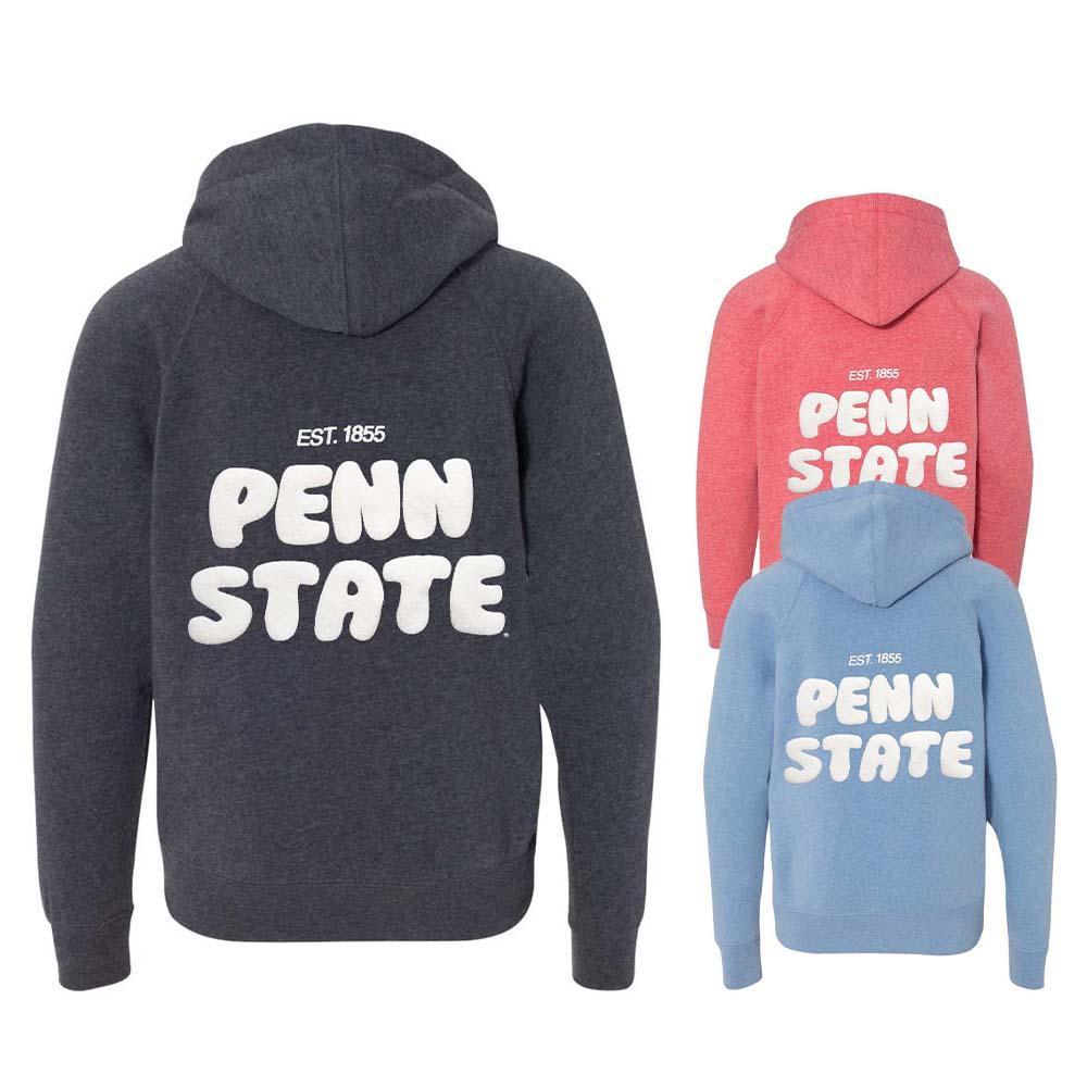 Penn State Youth Puff Print Hooded Sweatshirt