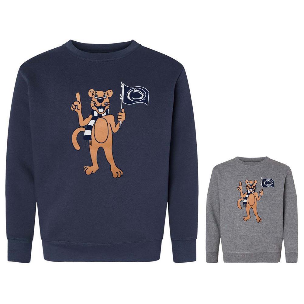 Penn State Youth Mascot Flag Crew Sweatshirt