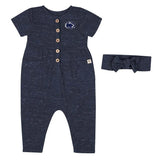 Penn State Infant Fleet Romper With Headband
