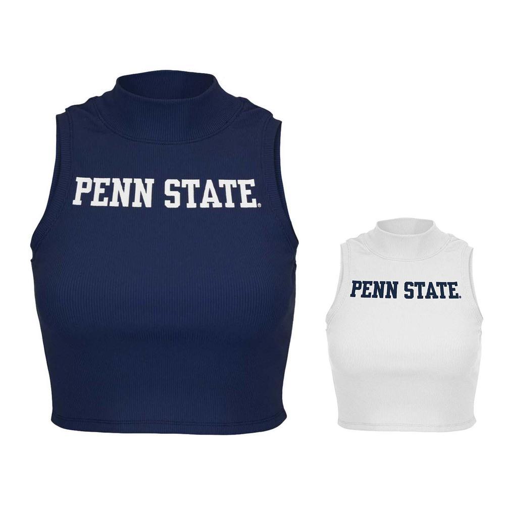 Penn State Women's Mock Neck Cropped Tank