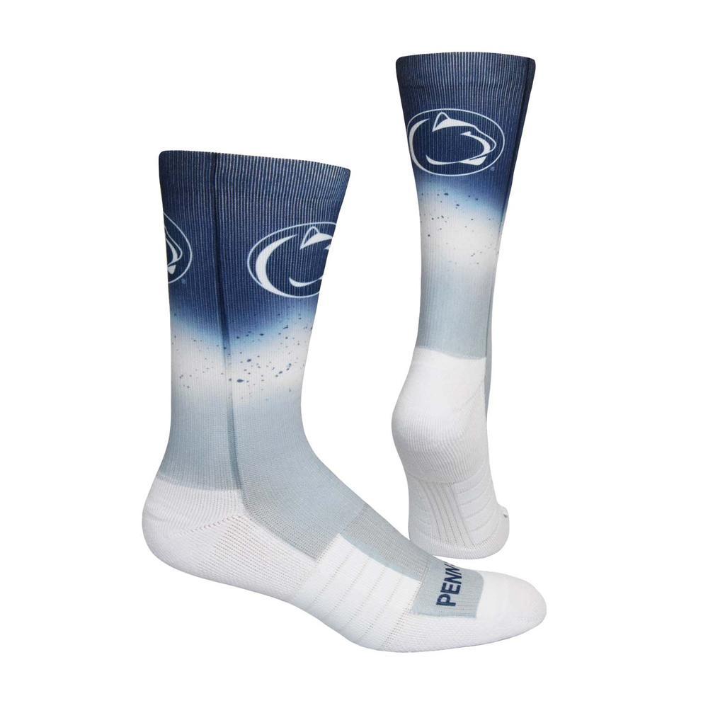 Penn State Sublimated Dip Dye Crew Socks