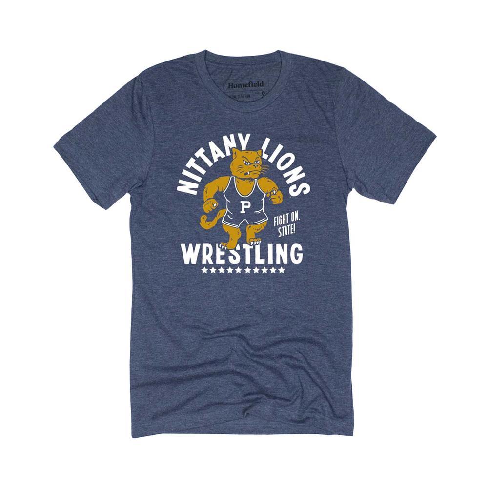 penn state gear Penn State Homefield Nittany Lions Wrestling T-Shirt NAVY / XL