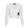 Penn State Womens Block S Cropped Cardigan Sweater