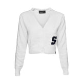 Penn State Womens Block S Cropped Cardigan Sweater
