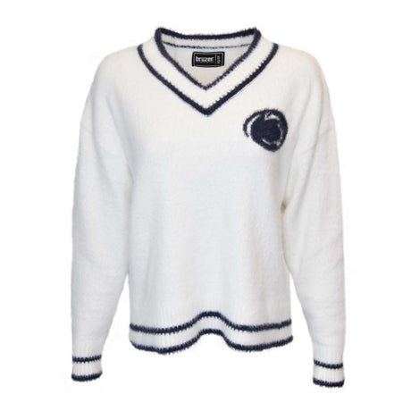 Penn State Womens Fuzzy Logo Intarsia Sweater