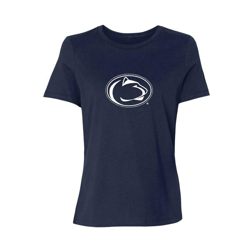 Penn State Women's Rhinestone Logo T-Shirt Navy / S, image size:1000x1000