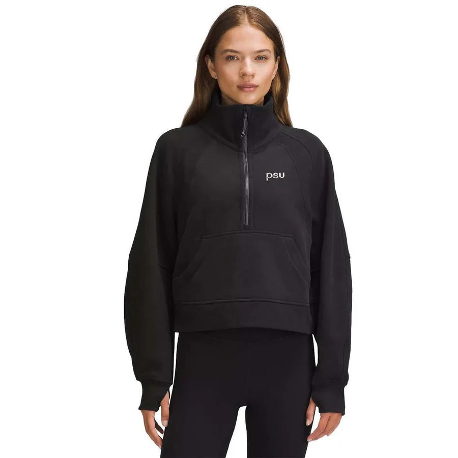 Penn State lululemon Women's Chrome PSU Funnel Neck Scuba Half Zip