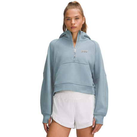 Penn State lululemon Women's Chrome PSU Oversized Scuba Half-Zip Hooded Sweatshirt