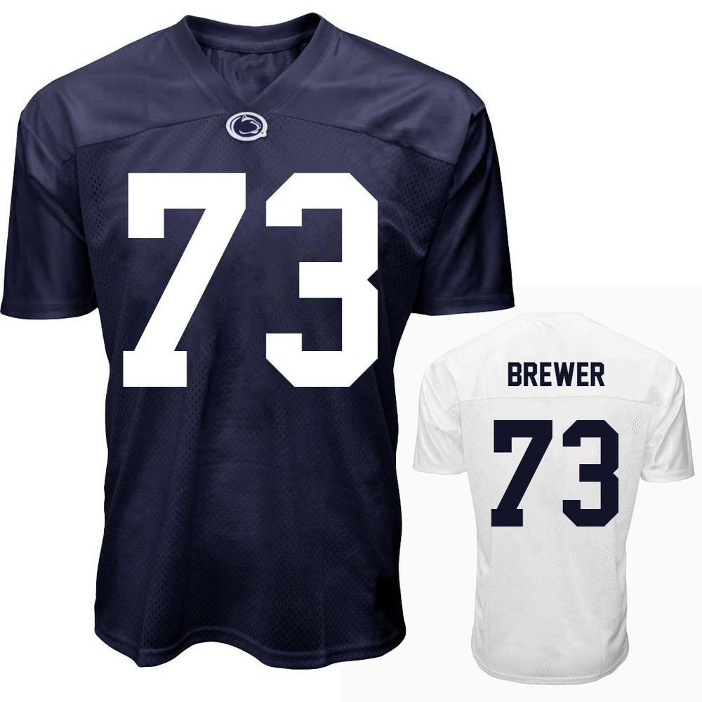 Penn State NIL Caleb Brewer #73 Football Jersey