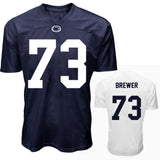Penn State NIL Caleb Brewer #73 Football Jersey