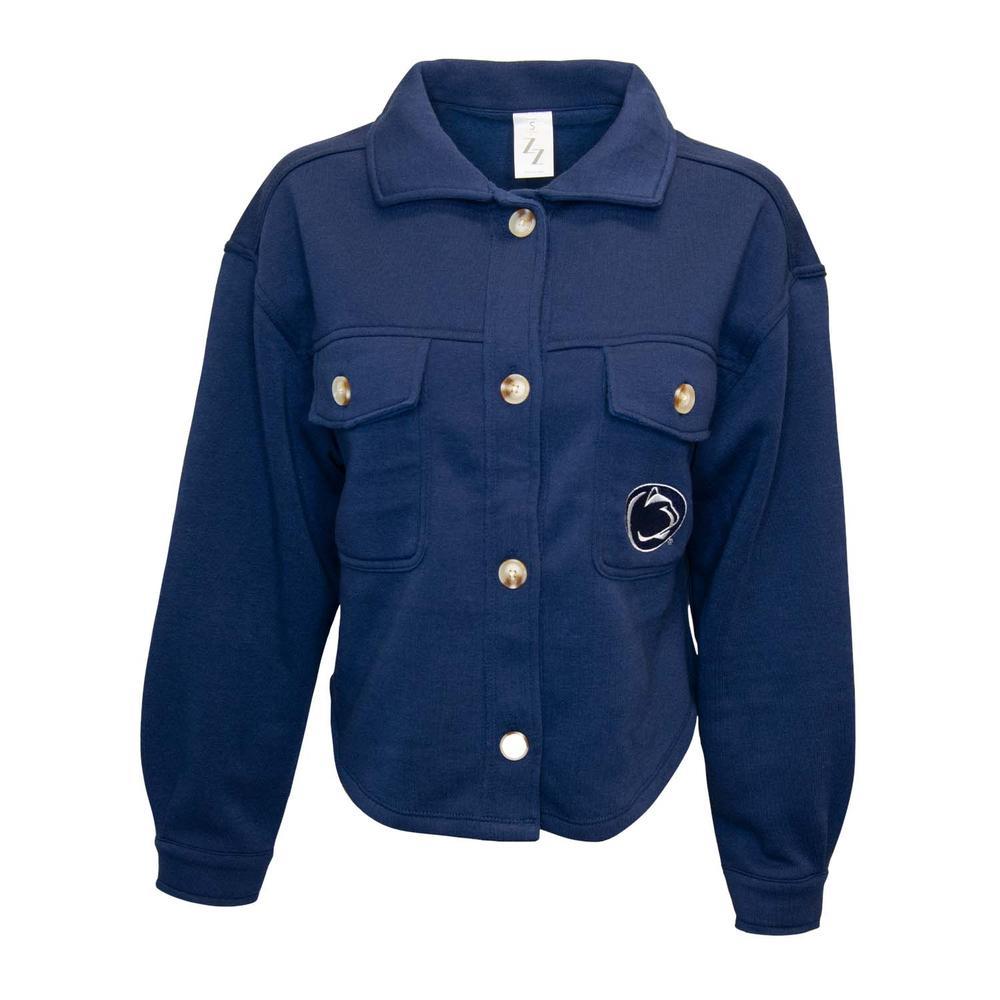 Penn State Women's Logo Fleece Button-Up Shacket