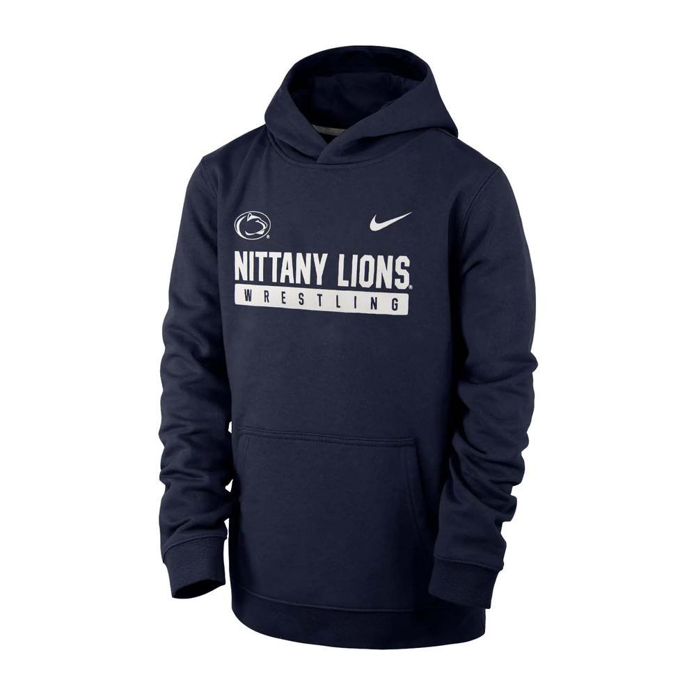 Penn State Nike Youth Wrestling Hooded Sweatshirt