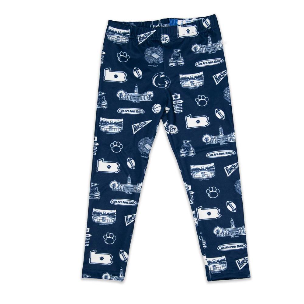 Penn State Toddler Violet Impression Leggings